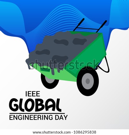 Vector illustration of a Background for IEEE Global Engineering Day.