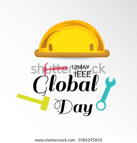 Vector illustration of a Background for IEEE Global Engineering Day.