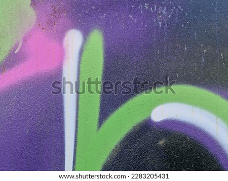 Similar – Image, Stock Photo Graffiti sprayed garage door of a prefabricated garage