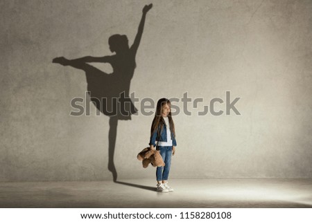 Similar – Image, Stock Photo Portrait of young ballerina with veil