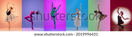 Similar – Image, Stock Photo young female ballet dancer at the studio