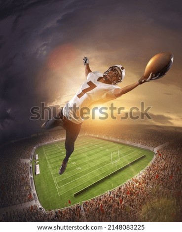 Similar – Image, Stock Photo Football stadium, aerial view