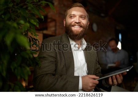 Similar – Image, Stock Photo Bussy young man laptop