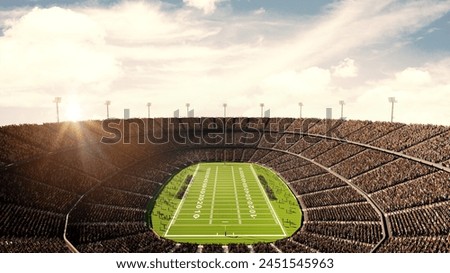 Similar – Image, Stock Photo Football stadium, aerial view