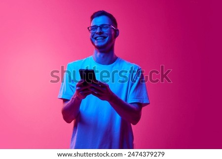 Similar – Image, Stock Photo Medium Portrait of a Pretty Woman Looking Confident