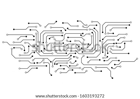 Vector circuit for communication technology background concept 