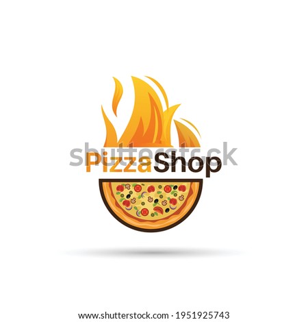 Pizza house vector logo design - Pizza logo design Fresh, original and full vector design. It is high resolution, editable and printable.