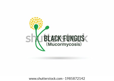 Black Fungus logo design or Black Fungus vector design