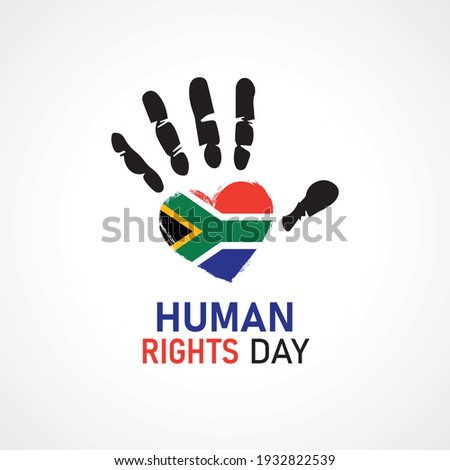 Human Rights Day. Africa national flag love  Stock foto © 
