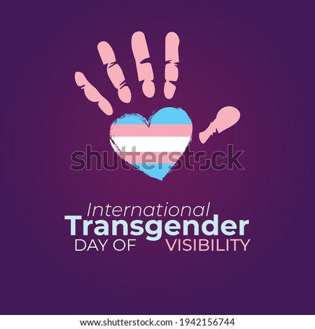 International Transgender Day of Visibility abstract background