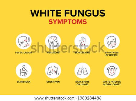 White Fungus or Fungal Disease Symptoms.