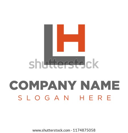 HL, LH, VH, HV Company Group Logo Concept Idea 