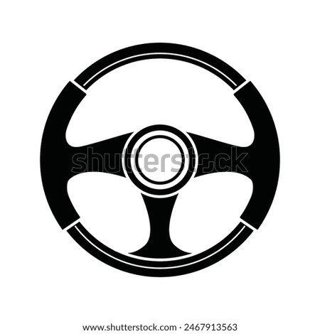 car steering wheel vector icon