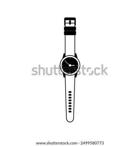 hand wrist watch icon vector. watch icon