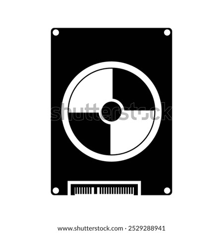 SSD icon. HDD icon. HDD Hardisk Hard Drive. Solid State Drive storage device.