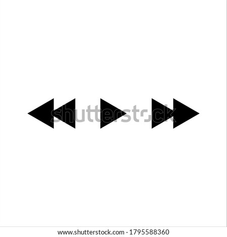 Rewind Play Forward Button vector image