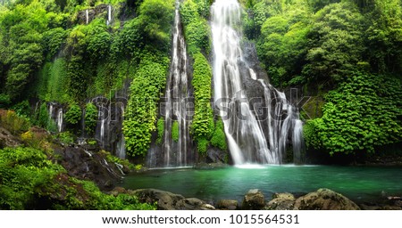 Similar – Image, Stock Photo Water tropics fall and create figures