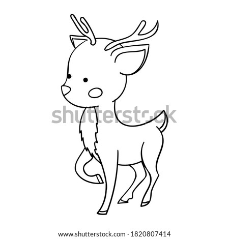 Download Reindeer Cartoon Coloring Pages At Getdrawings Free Download