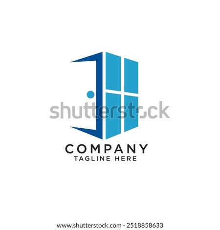 simple window and door logo design creative modern idea