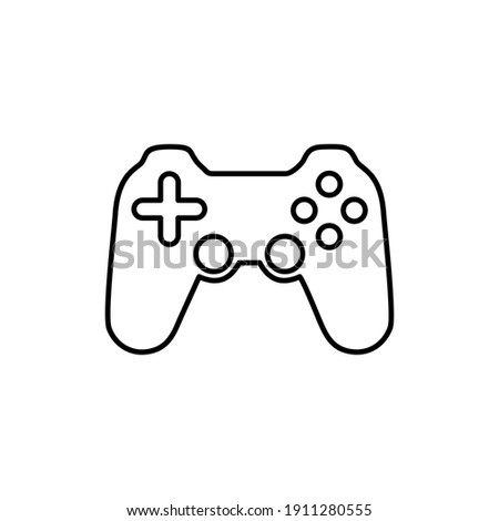 Video Game Controller or Game pad or Joystick Icon Vector 