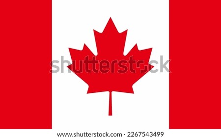 Canada National Flag Vector Illustration