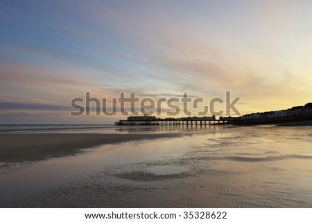 Hastings Pier, East Sussex, UK This Landscape format shot was taken after sunset