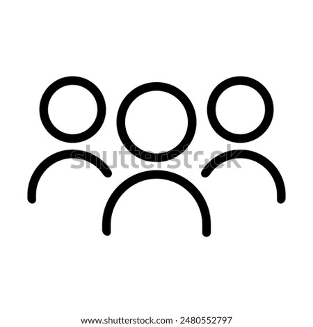 Isolated people icon with outline style, vector illustration design.