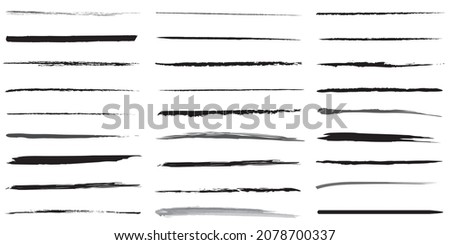 Underlines 
BIG set of Underlines vector hand drawn on white background