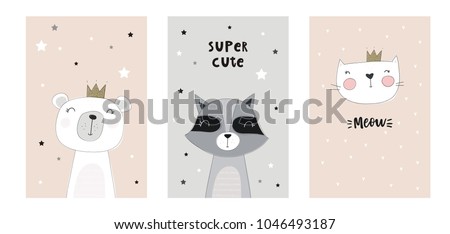 Cute baby shower cards with bunny