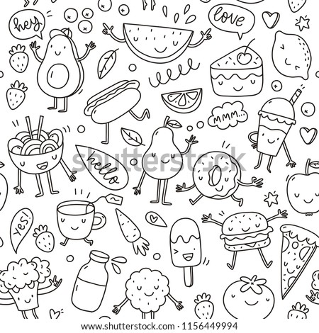 Download Cute Food Coloring Pages At Getdrawings Free Download