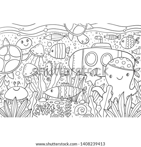 Under The Ocean Coloring Pages At Getdrawings Free Download