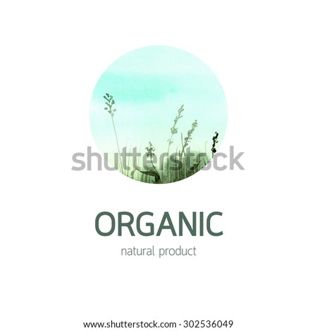 Organic watercolor print