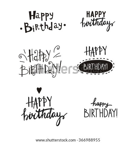 Happy Birthday Vector Card - 366988955 : Shutterstock