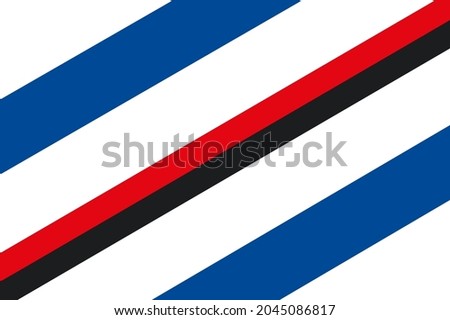 Football club Sampdoria fan flag vector background.