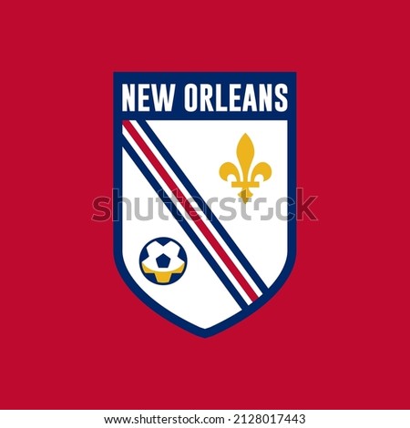 Logo New Orleans, Louisiana, USA Soccer Team
