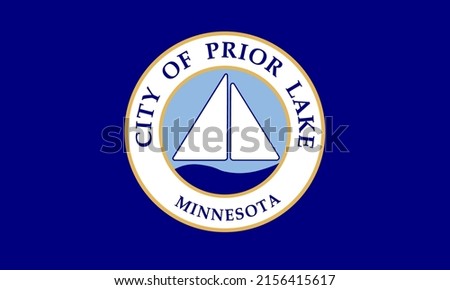 Flag of Prior Lake, Minnesota, USA. 