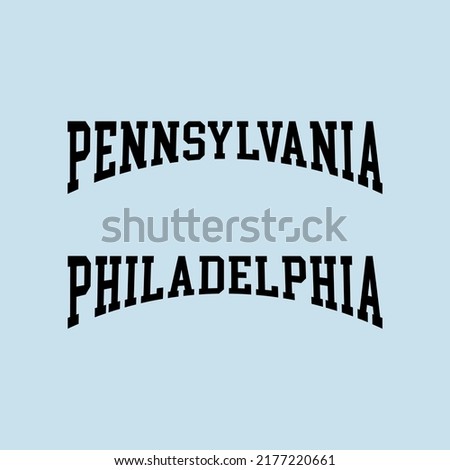 Retro college varsity typography Pennsylvania, Philadelphia slogan print for boy tee — t-shirt or sweatshirt, hoodie