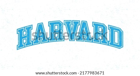 T-shirt stamp graphic, Harvard Sport wear typography vintage tee print, athletic apparel design shirt graphic print