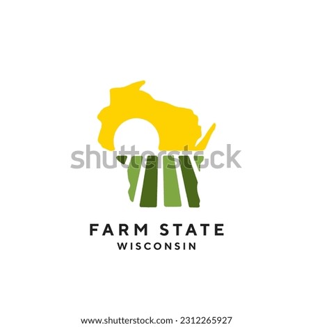 Similar – Image, Stock Photo Rural Wisconsin Farm with Cows in the Field