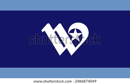 Flag of Waco, Texas, USA. 