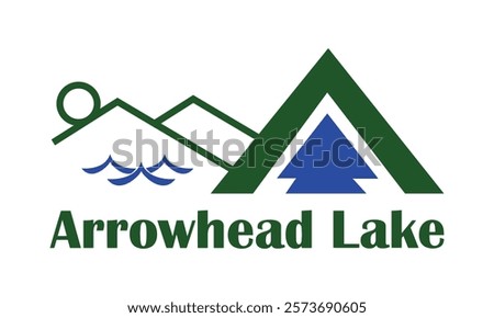 Flag of Arrowhead Lake, Pennsylvania,  USA. 