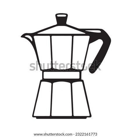 coffee maker pictogram, vector illustration