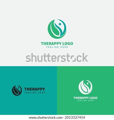 Best therapy logo design template