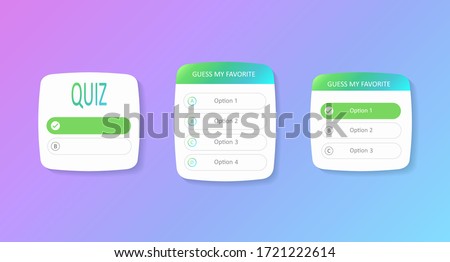 Social media style sticker, ui buttons stories. Vector illustration