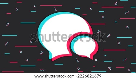 Message. SMS. Background in the style of social networks, online communication. Modern technologies and messengers. Vector illustration