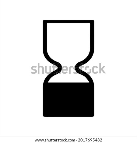 Cosmetics products Best Before End Of Date BBE symbol. Black hourglass icon.