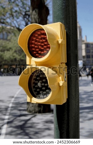 Image, Stock Photo LGBT pedestrian traffic light signals symbolizing equality