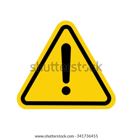 Hazard warning attention sign