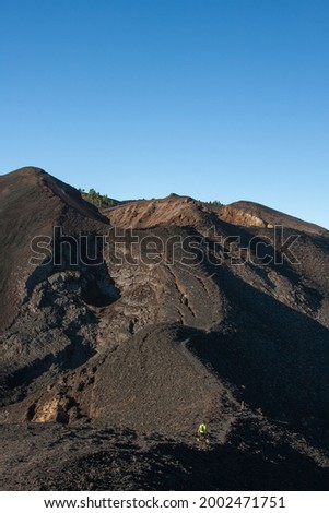 Photography of various volcanoes of Cumbre Vieja Natural Park. Foto stock © 