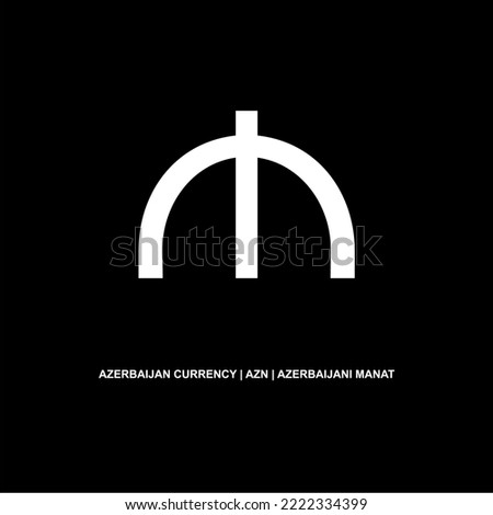 Azerbaijan Currency Symbol, Azerbaijani Manat Icon, AZN Sign. Vector Illustration